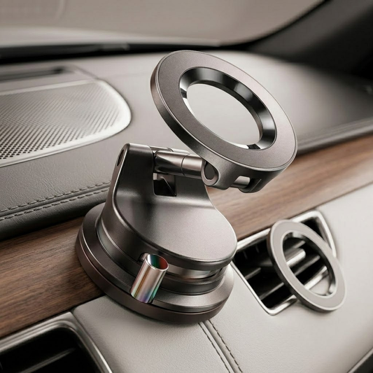 Darorentacosh Magnetic Car Phone Mount: Universal Dashboard Holder with 360° Rotation, Supports Horizontal & Vertical Viewing